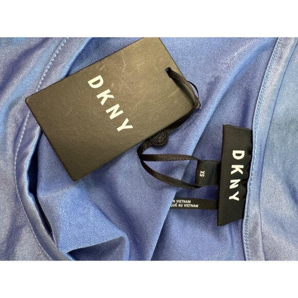 DKNY Shimmer Blue Tank Size XS  Polyester Stretch NWT - Picture 7 of 12